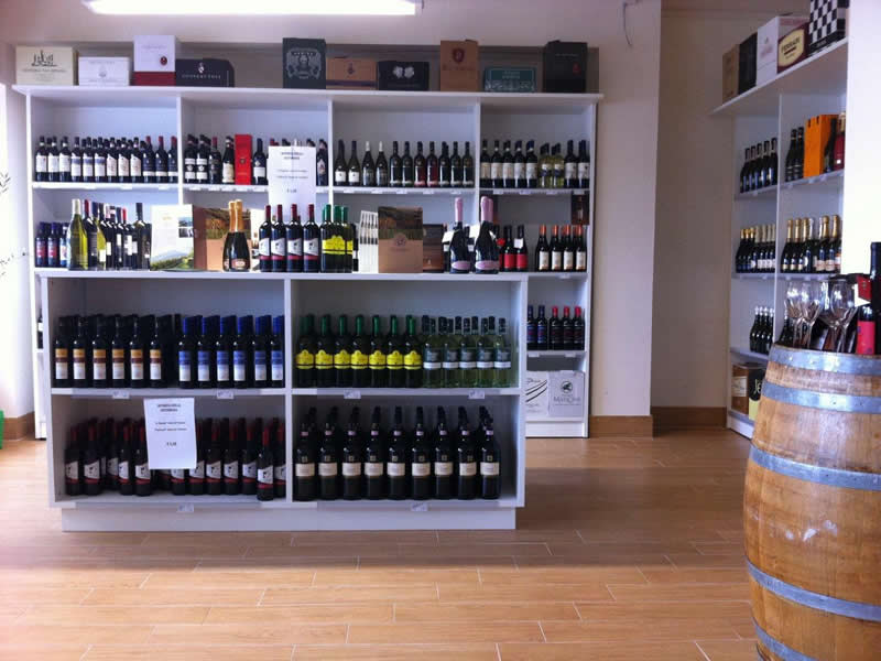 Espositore murale per cantina vini in colore bianco Narciso